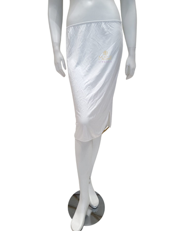 Nina Von C 22 272 111 20" White A Line Half Slip with Slit myselflingerie.com
